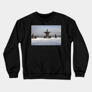 Inuit Inukshuk on Hudson Bay Crewneck Sweatshirt